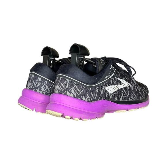 ***SOLD*** Brooks Launch 5 Black Purple 1202661B090 Running Sneaker Shoes 8.5 - Picture 4 of 6